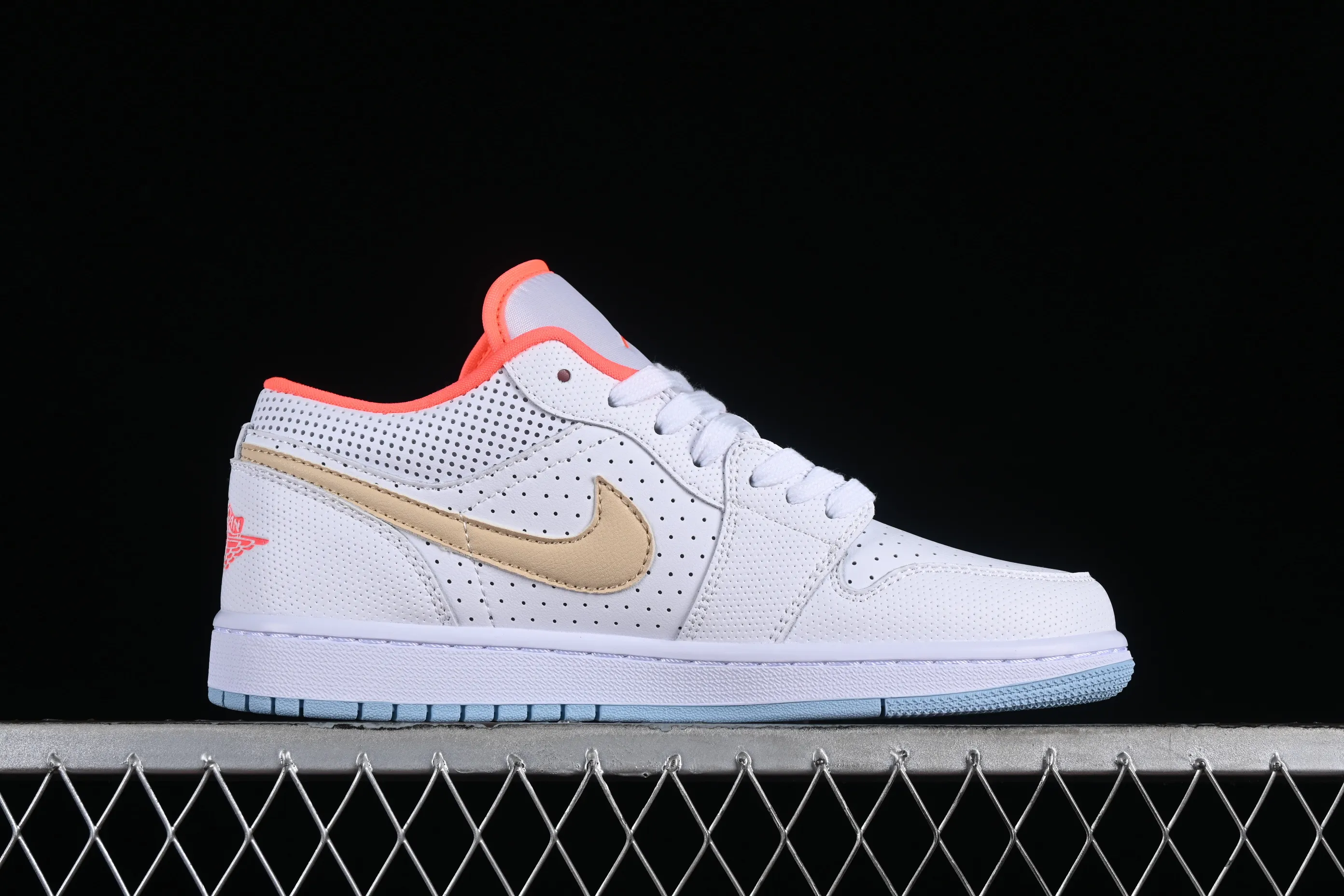 All categories Air Jordan Jordan series basketball shoes Air Jordan 1 Low Air Jordan 1 Low AJ1 Joe 1 white sesame low-top cultural and leisure sports sneakers DC9509-100
